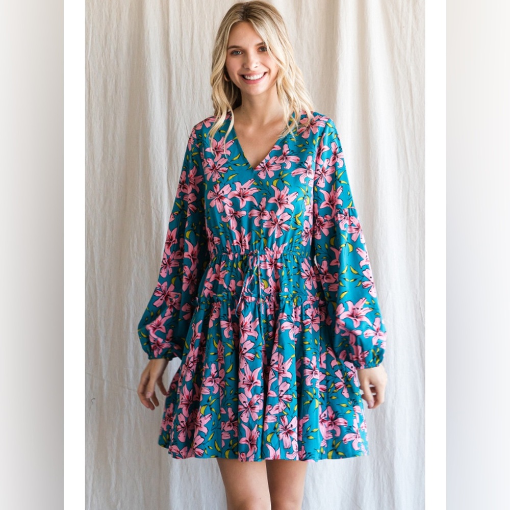 Floral Print Dress - Picture 2 of 5
